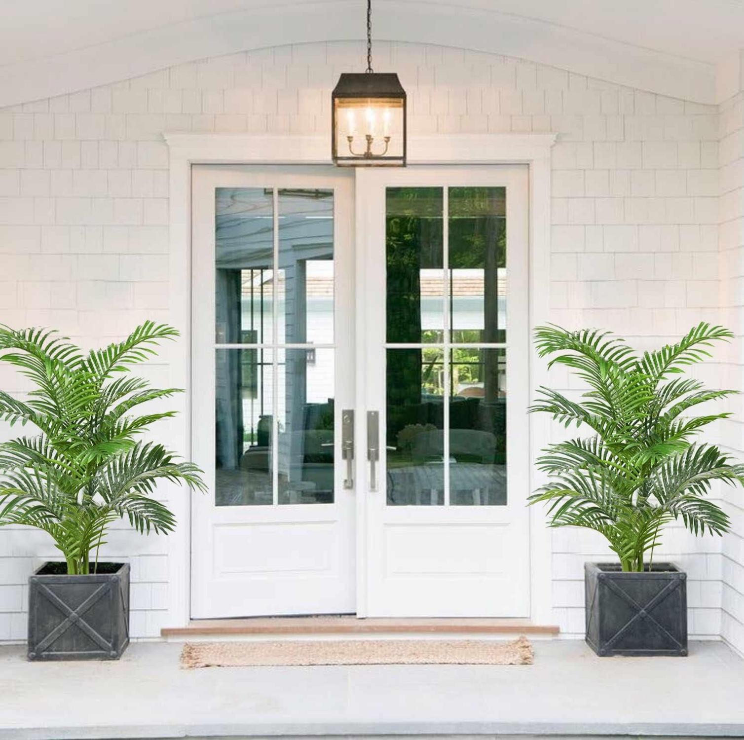 Kunstpalme 140CM Tropische Deko Groß Wohnzimmer Büro Schlafzimmer