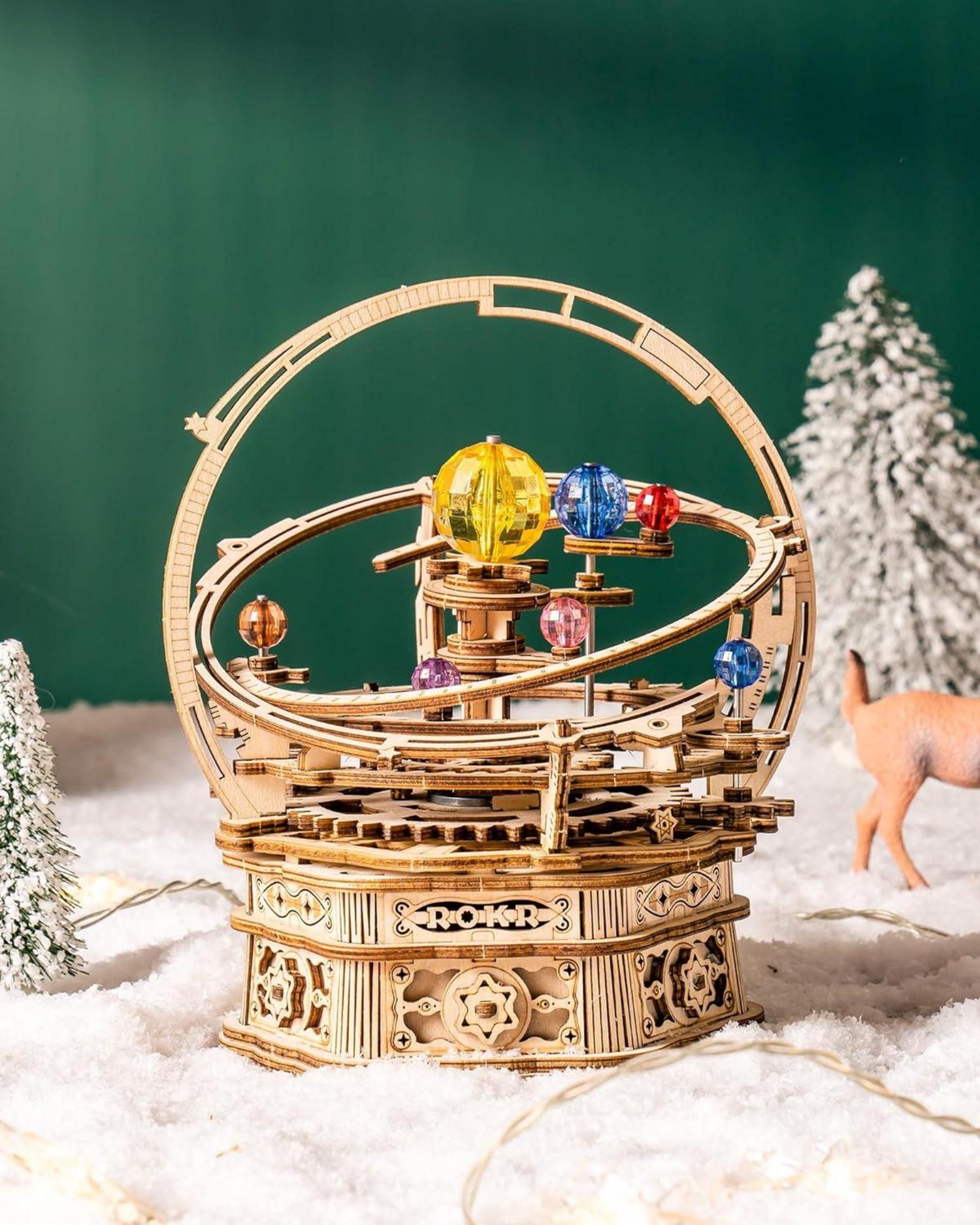 ROKR Holz 3D Puzzle Musikbox Montagesatz - DIY