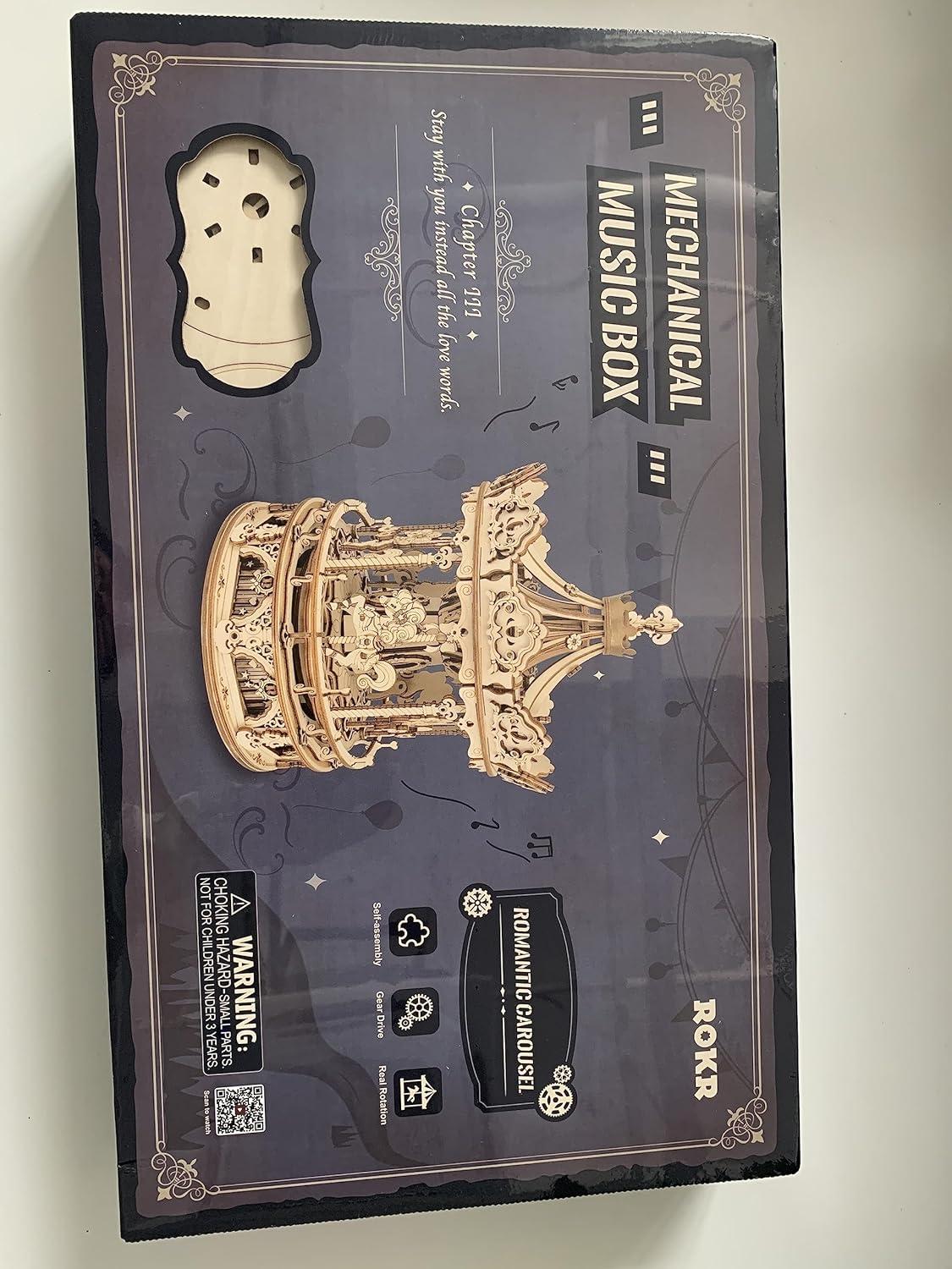 3D Holz Puzzle Karussell Kinder und Erwachsene Geschenk