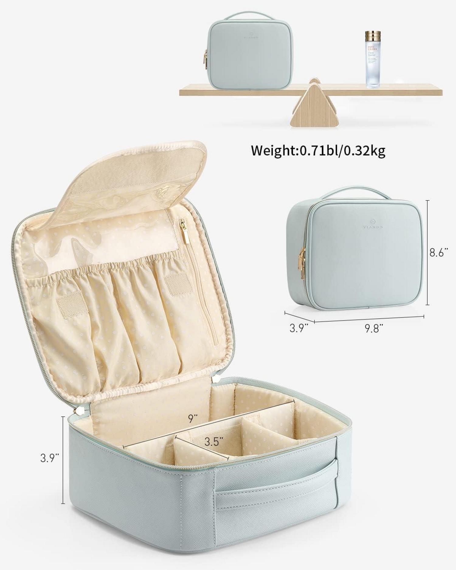 Große Wasserdichte Reise Kosmetiktasche für Damen - Blau