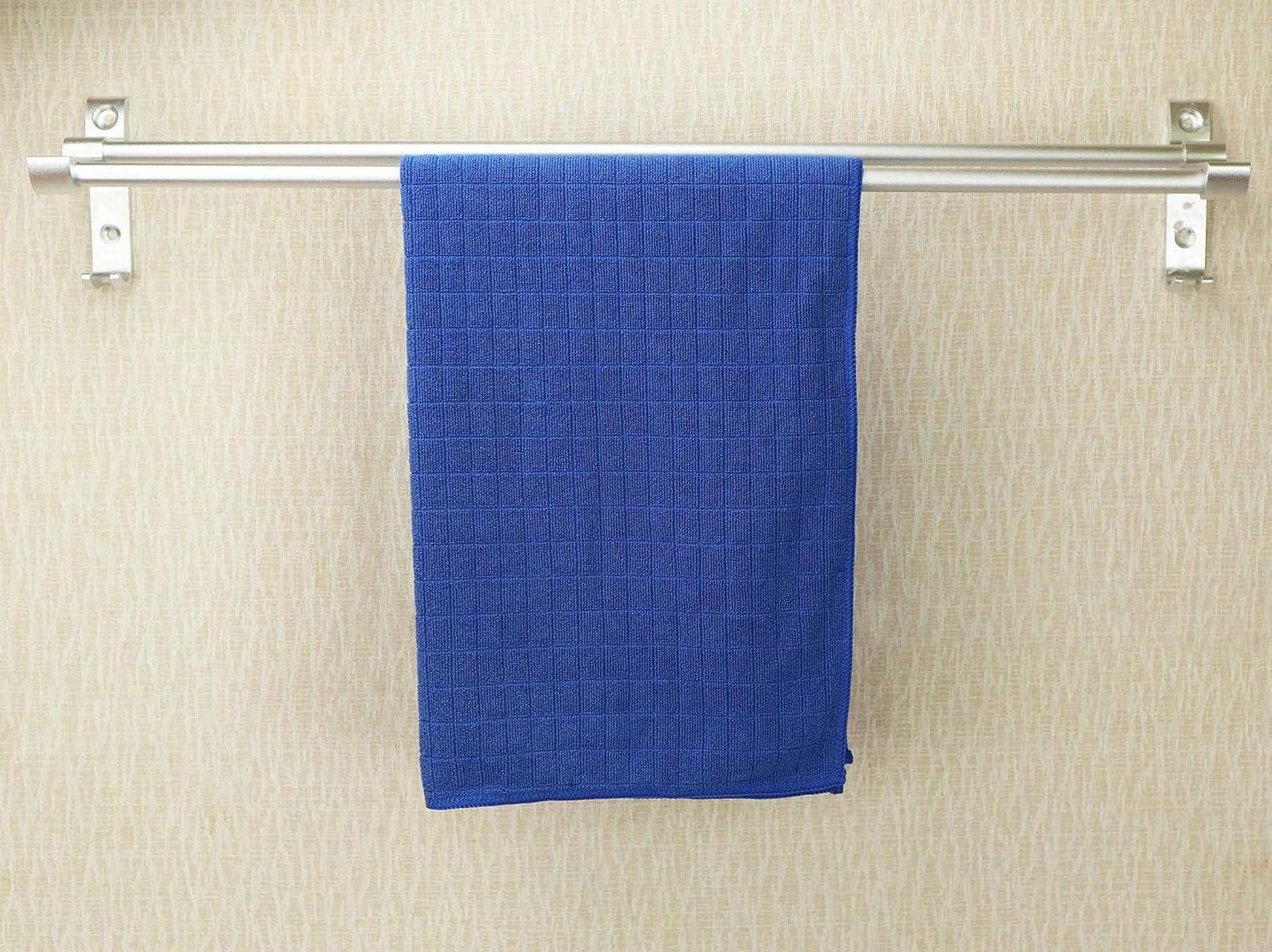 8er Set Microfaser Küchentücher 45x65cm Fussel Frei Saugfähig Blau