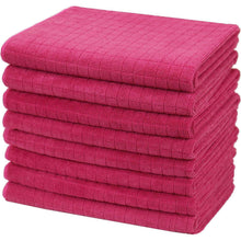 8er-Set Microfaser Küchentücher 45x65 cm Pink