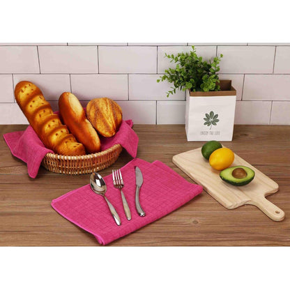 8er-Set Microfaser Küchentücher 45x65 cm Pink