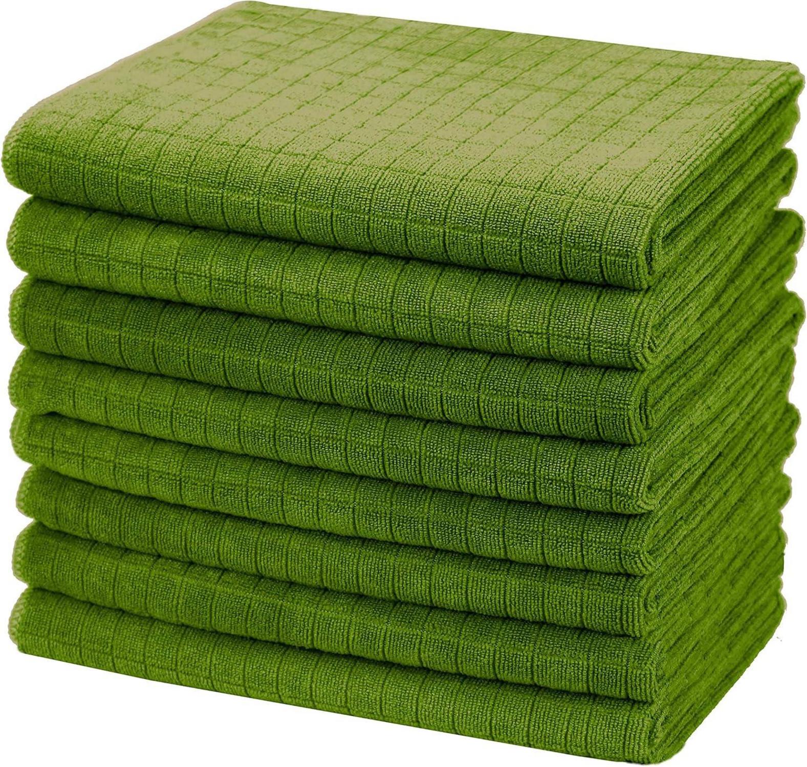 8er-Set Microfaser Geschirrtücher super saugfähig fusselfrei 45x65cm