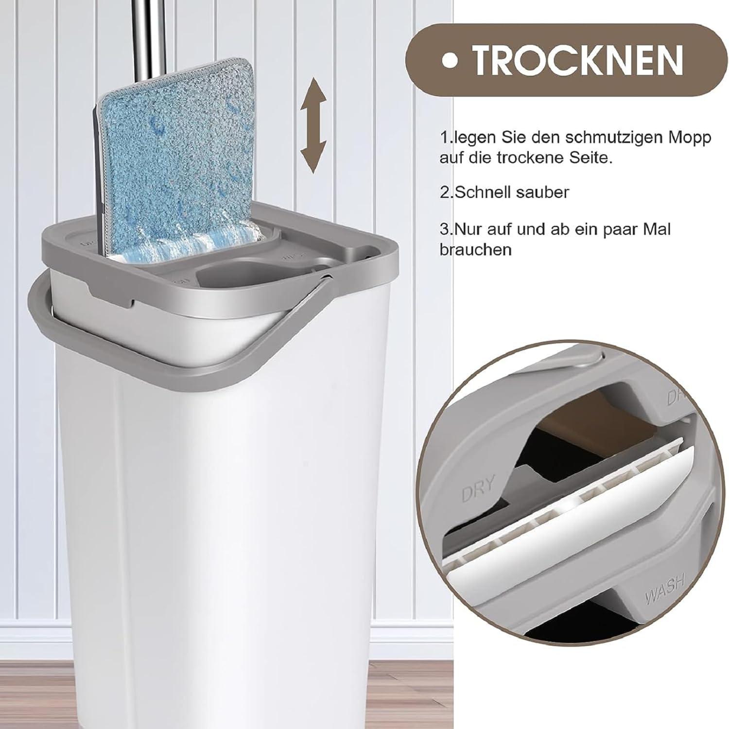 Mikrofaser Wischmopp Set mit Eimer und 10 Mopp PadsINESMOPPAdsätzliches Hinweis:Bitte beziehen Sie sich bei Ihrer Suche auf die Schlüsselwörter, um