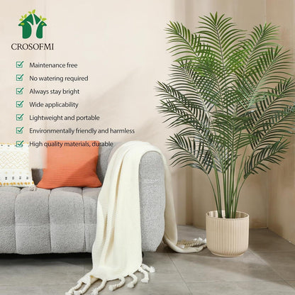Künstliche Palmen 150 cm Kunstpflanze Plastik Areca Palme