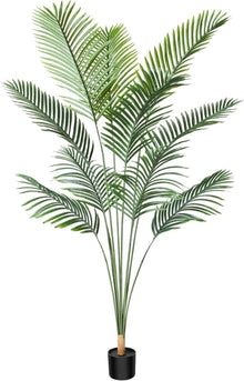 Kunstpflanze Palme 170 cm Plastik Künstliche Pflanze Groß Areca im