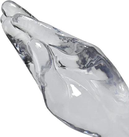 Transparenter 22cm Realistischer Handdildo mit Saugnapf - Sexspielzeug für Anale