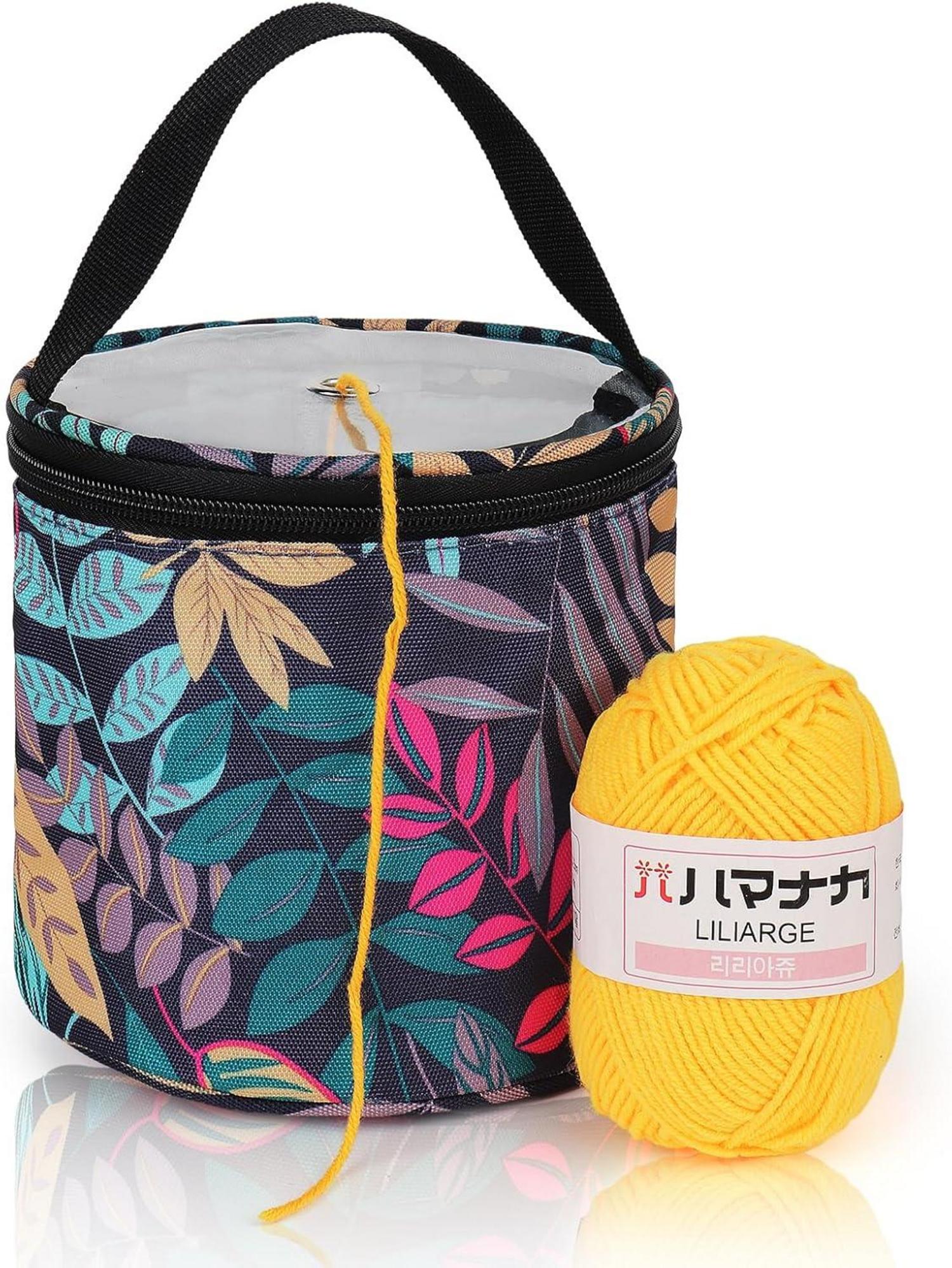 Mini Garntasche für Kinder und Anfänger, Strick- und Häkelzubehör