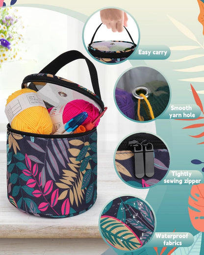 Mini Garntasche für Kinder und Anfänger, Strick- und Häkelzubehör