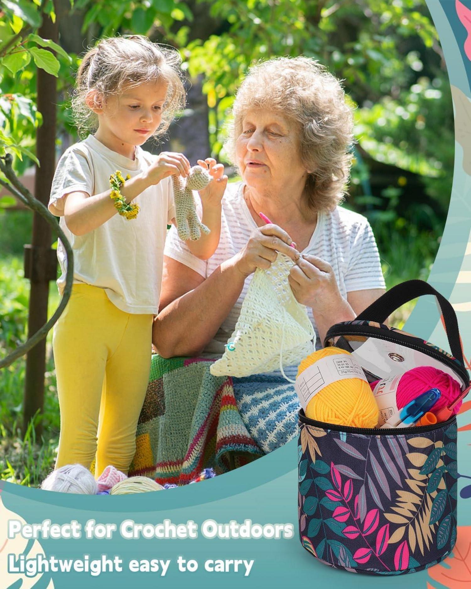 Mini Garntasche für Kinder und Anfänger, Strick- und