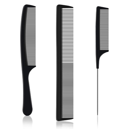 Professionelles Haarkamm-Set - 3-teiliges Styling Kamm Kit aus Carbon
