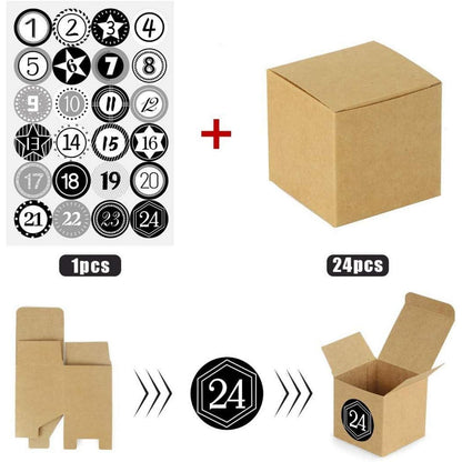 Adventskalender zum Befüllen 24 Boxen DIY Weihnachtskalender