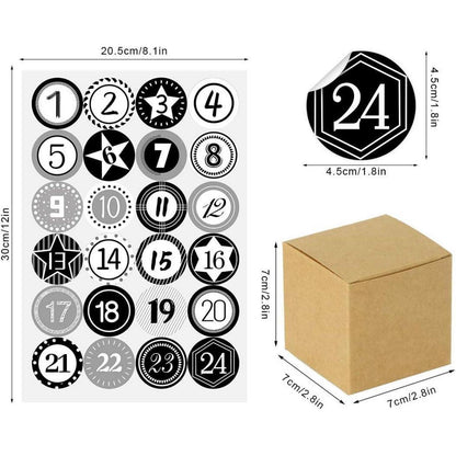Adventskalender zum Befüllen 24 Boxen DIY Weihnachtskalender