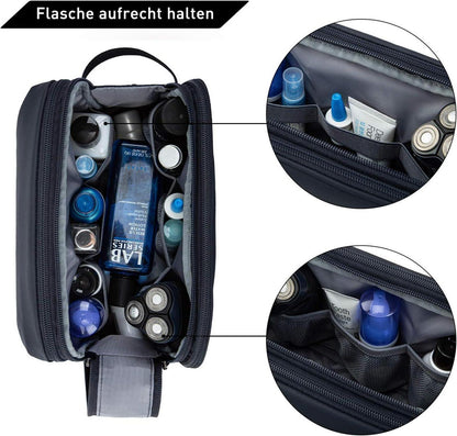 Kulturbeutel Herren Reise Kosmetiktasche wasserdicht 5,2L Blau
