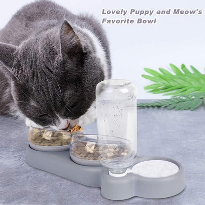 Katzennapf-Set 15° Neigbar Futternapf Nass Trockenfutter