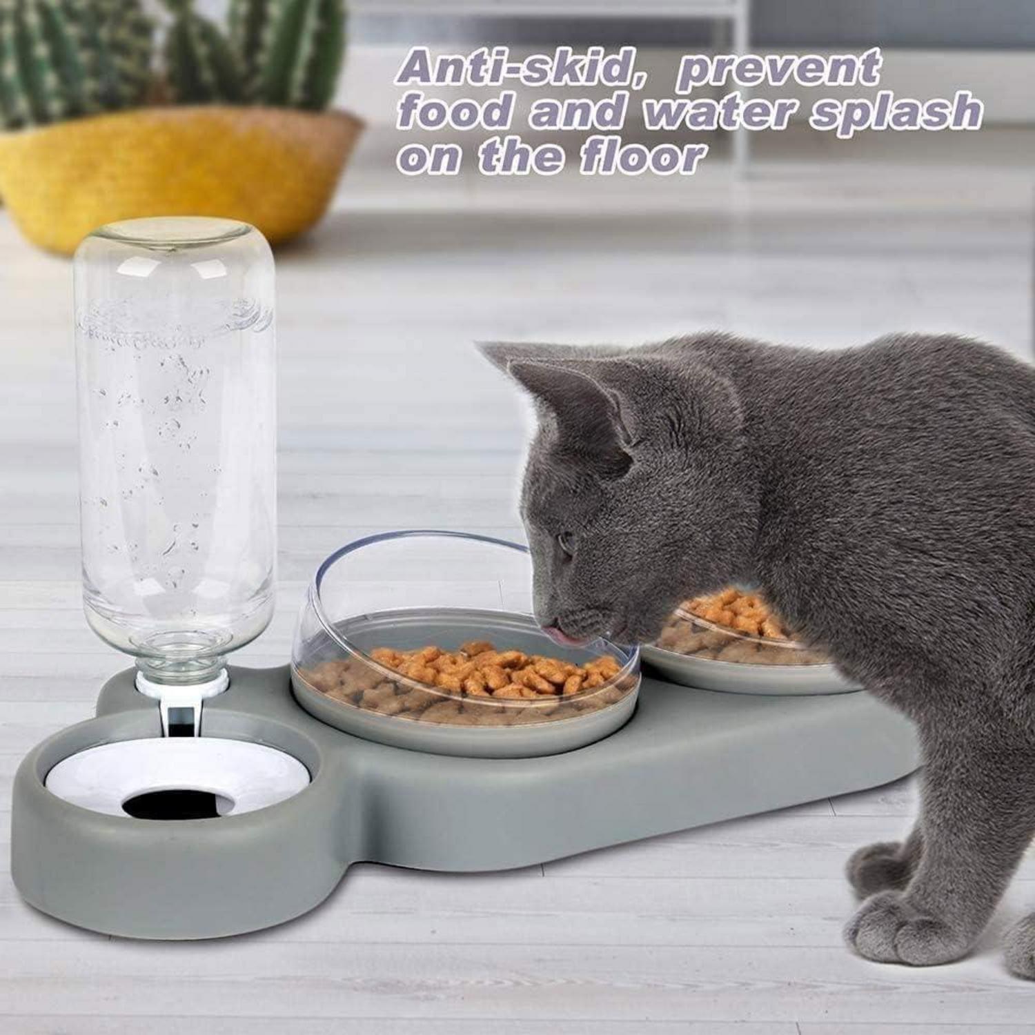 Katzennapf-Set Neigbar Doppelter Futternapf mit Automatischer