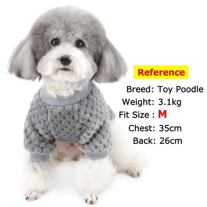 Hundepullover Fleece Wintermantel Größe L Grau