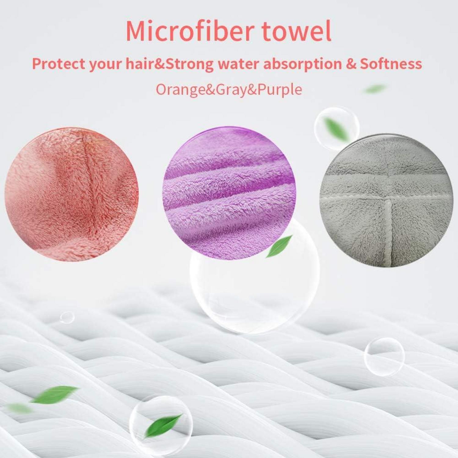 Mikrofaser Haarturban Handtuch 3er Pack Schnelltrocknend