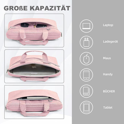 Voova Laptoptasche 17-17,3 Zoll Wasserdicht Stoßfest Pink