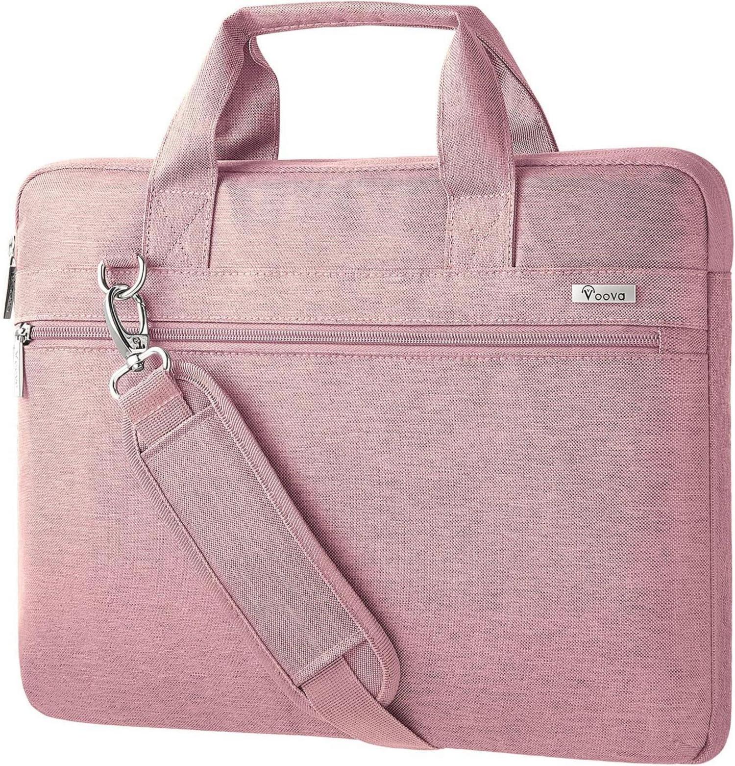 Voova Laptoptasche 360°Schutz 15-16 Zoll Wasserdicht Pink