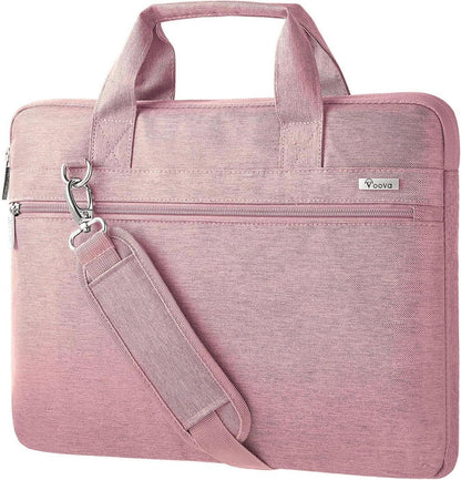 Voova Laptoptasche 360°Schutz 15-16 Zoll Wasserdicht Pink