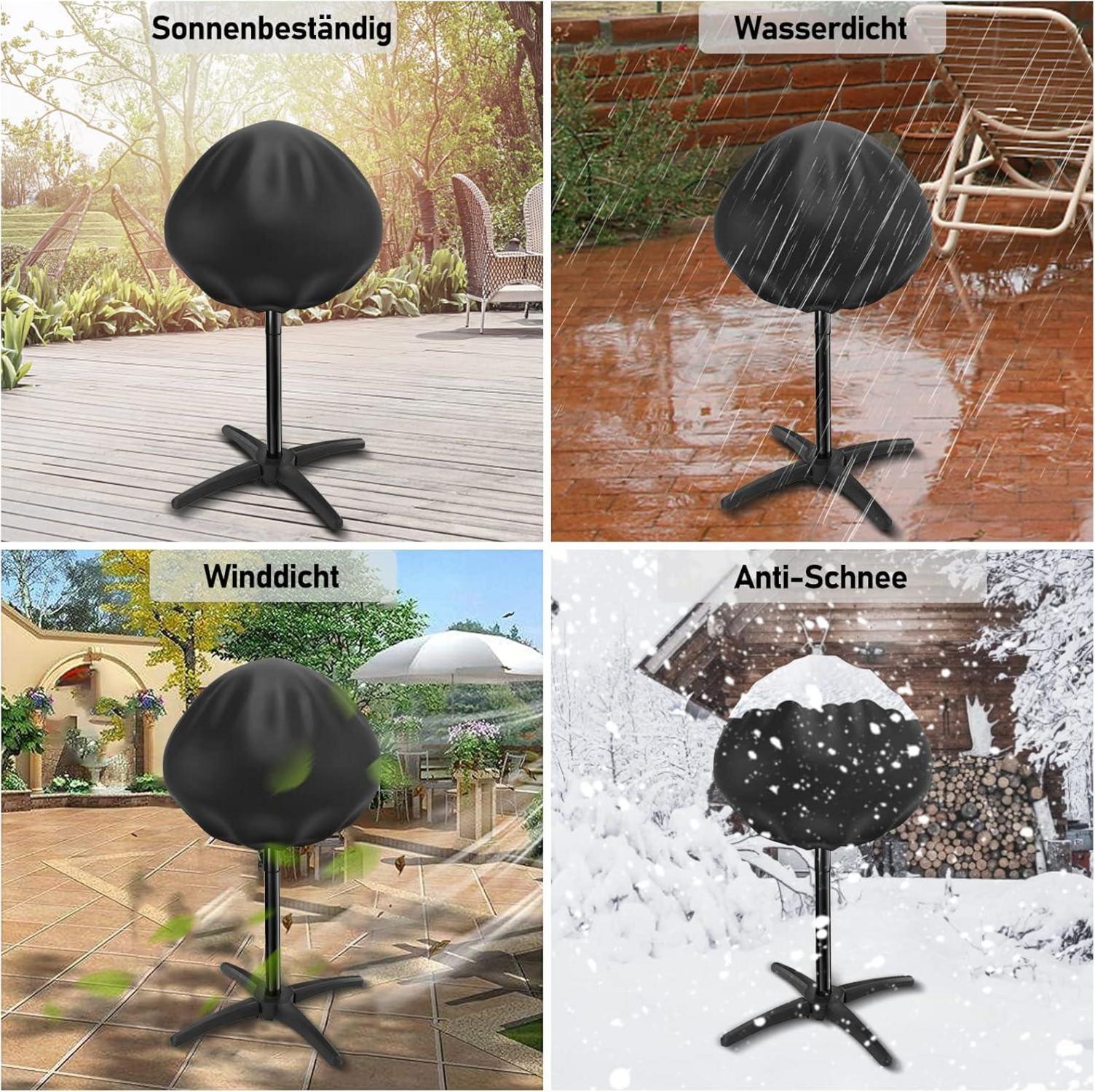 Wasserdichte Grillabdeckung für Standgrill Ø50cm, leicht zu reinigen