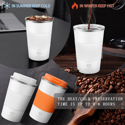 CS COSDDI Thermobecher Edelstahl Travel Mug 380ml Vakuum