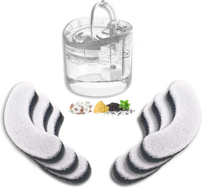 HAPUP Katzenbrunnen Filter Ersatzfilter 6 Pack Aktivkohlefilter