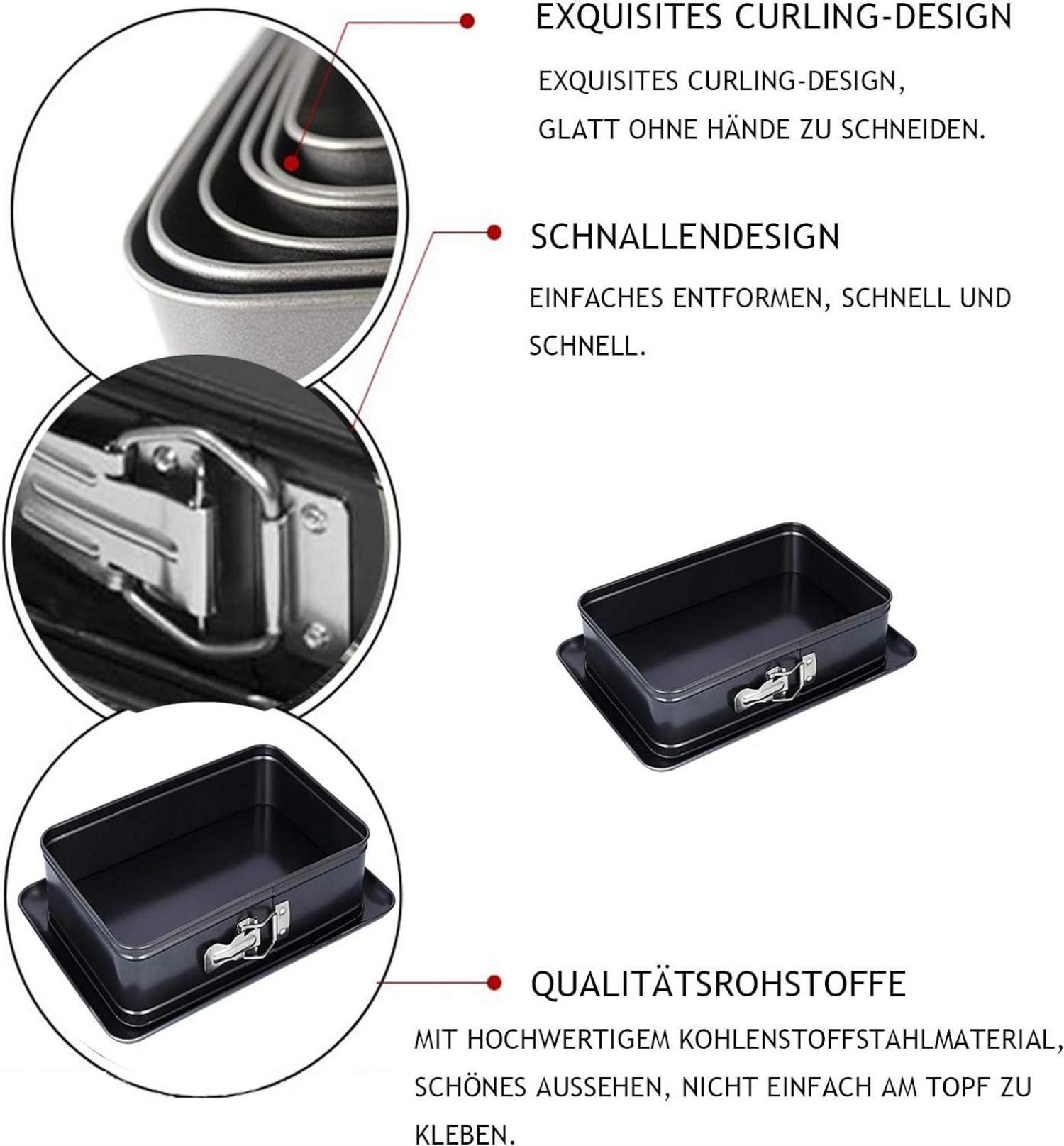 Rechteckige Springform Backform Non-Stick Kuchenform 39 x 28 cm