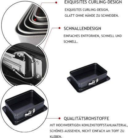 Rechteckige Springform Backform Non-Stick Kuchenform 39 x 28 cm