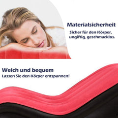 Aufblasbares Sexkissen Stuhl BDSM Lendenkissen Handschellen Fußfesseln