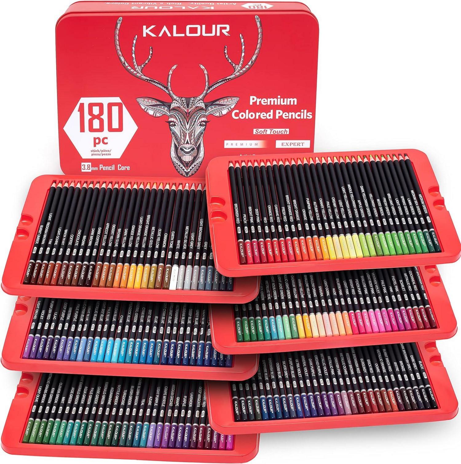 Professionelle Buntstifte Set 180 Farben für Zeichnen Skizzieren