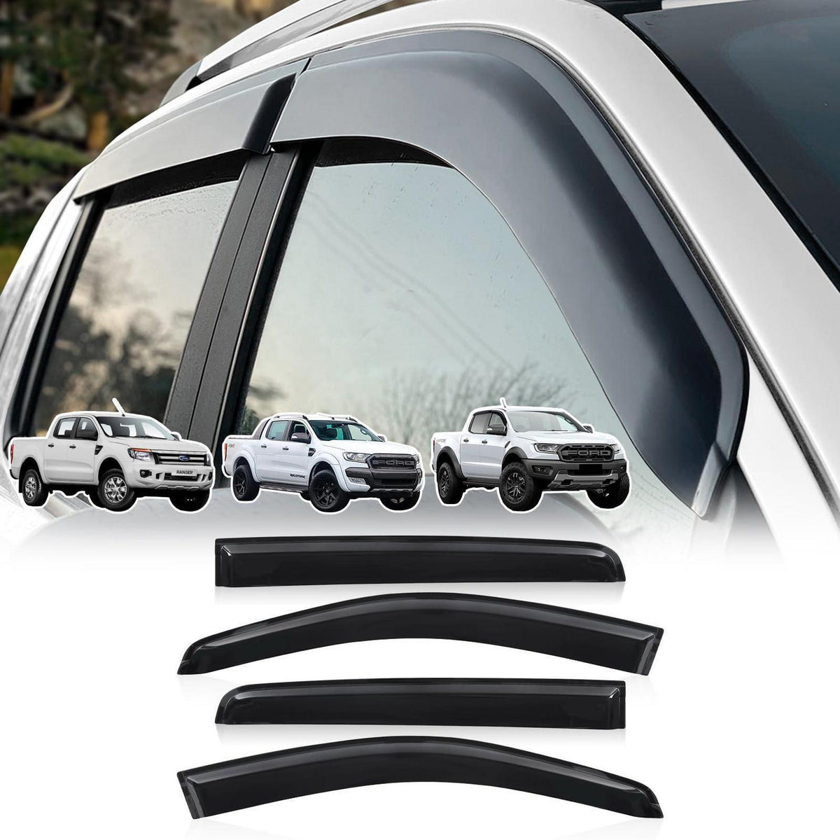 Windabweiser Ford Ranger 2012-2022 Doppelkabine