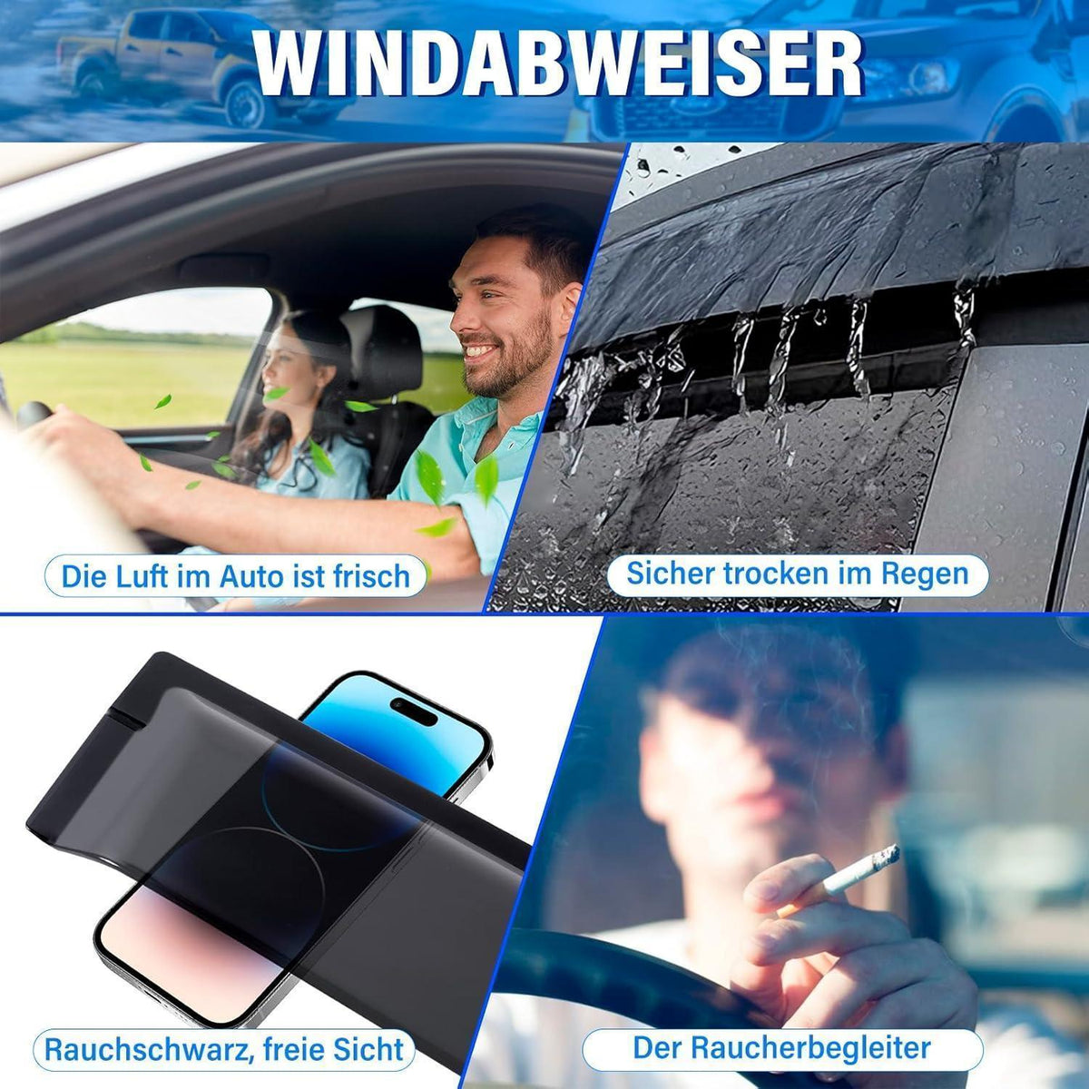 Windabweiser Ford Ranger 2012-2022 Doppelkabine