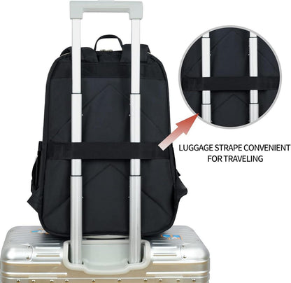 Schulrucksack Damen 15,6 Zoll Laptop USB Daypack wasserdicht