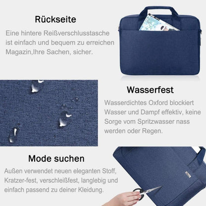 Voova große Laptoptasche für 14-16 Zoll Laptop, verdickt wasserdicht Notebook Tasche, Blau