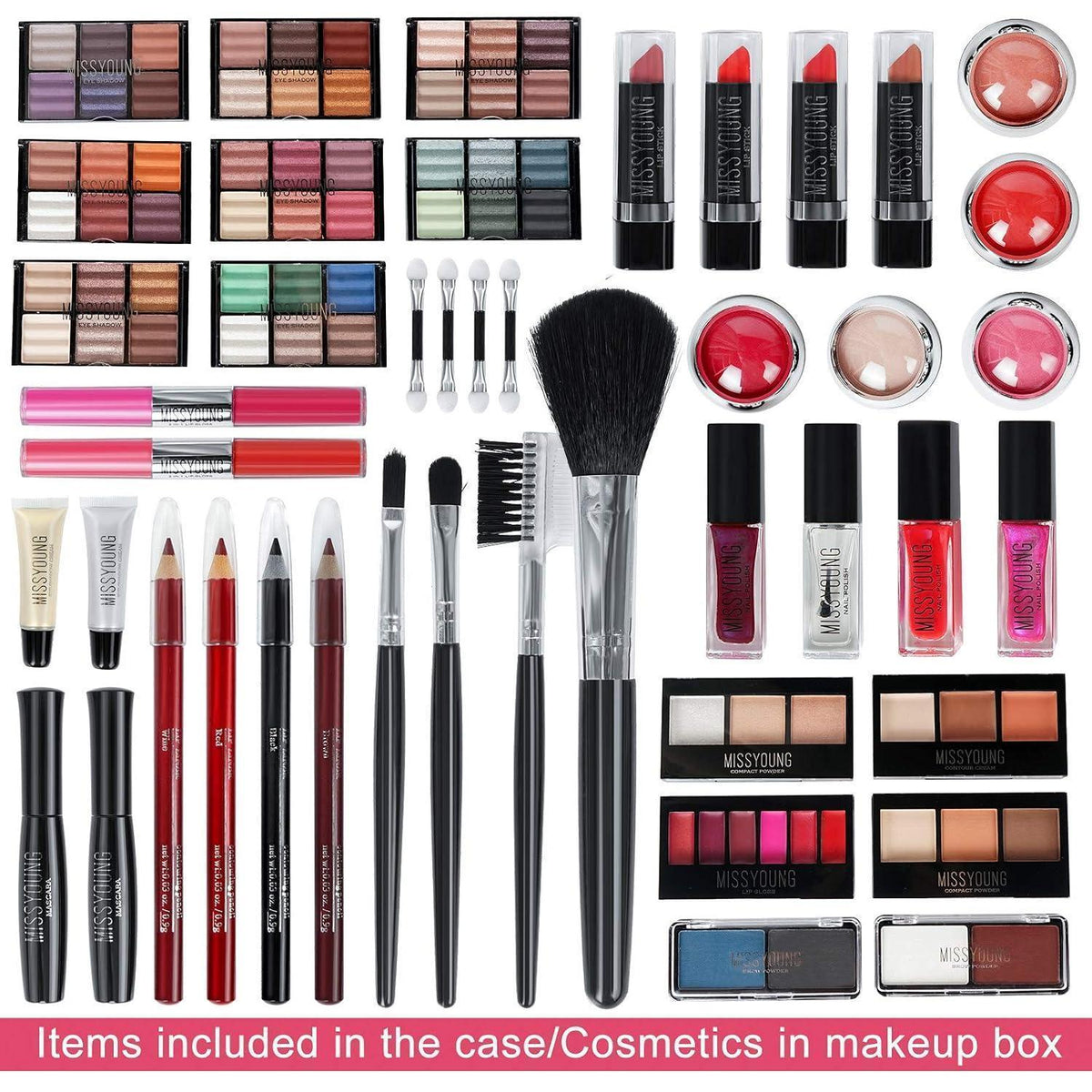 Professionelles Make-up Set mit Schminkkoffer – Geschenk für Damen