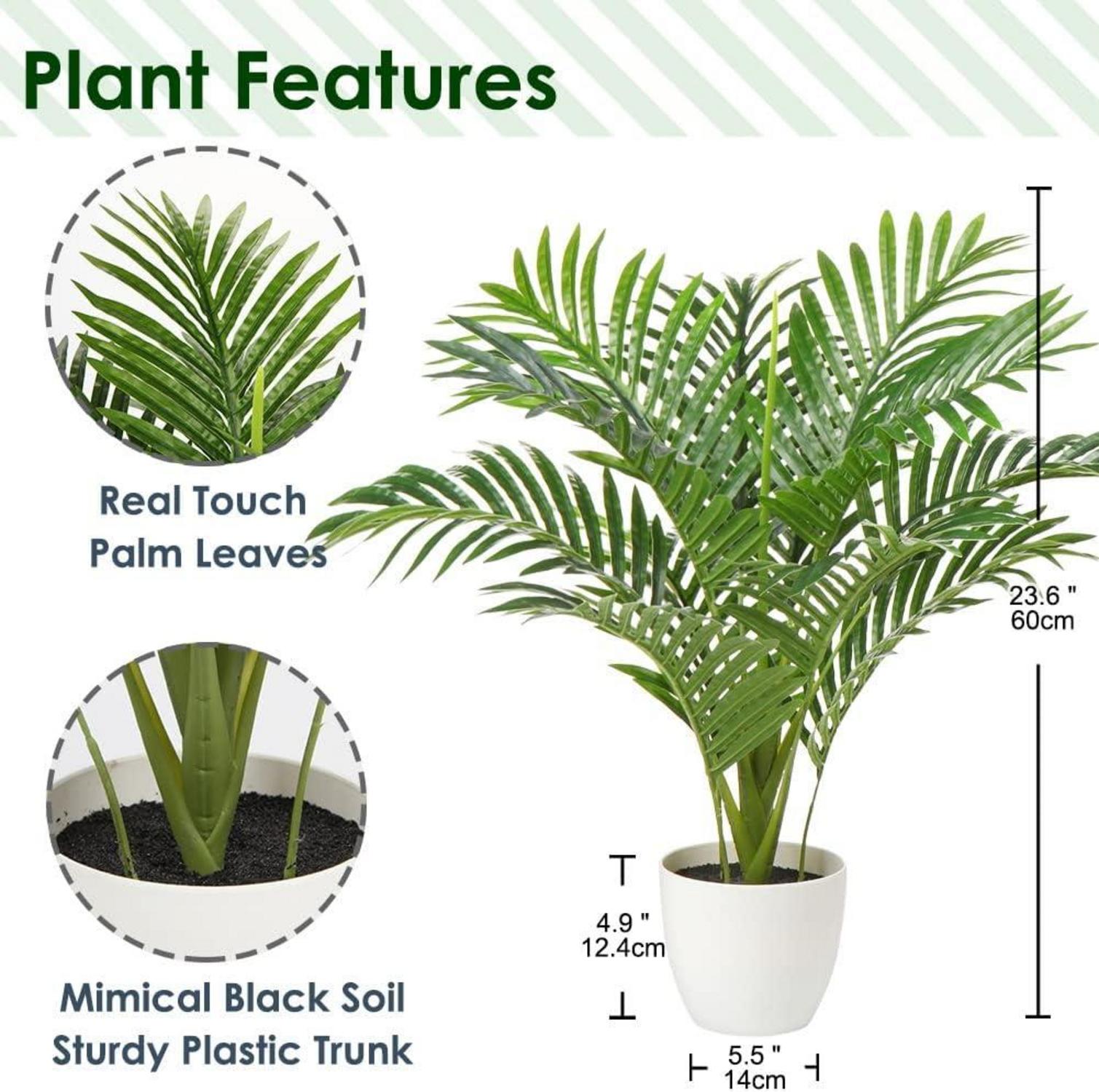 Kunstpflanze Palme 60 cm Kunstpflanze Aesthetic Wohnzimmer