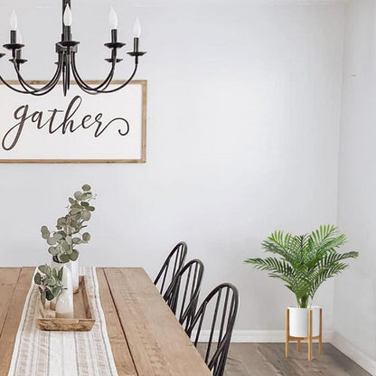 Große Kunstpalme 60cm Real-Touch Deko für Wohnzimmer Büro Balkon