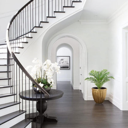 Kunstpalme 60cm - Künstliche Pflanze mit realistischem Stamm - Deko