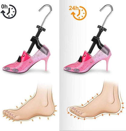 JJDPARTS High Heel Schuhspanner Damen 4-Wege Schuhdehner mit Schuhlöffel EU 34-40 Rosa