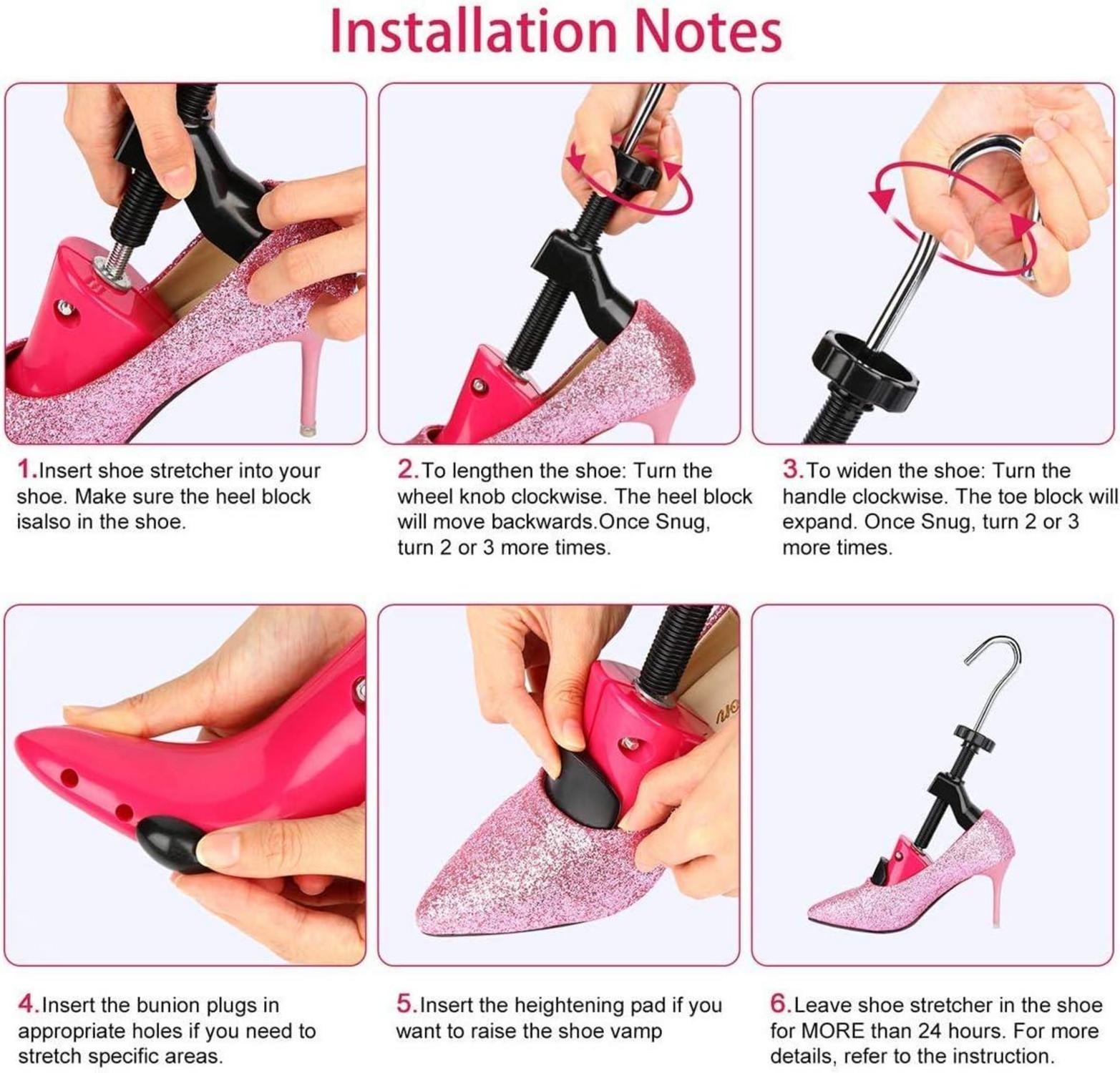 Schuhspanner Damen 4-Wege High Heel Schuhdehner Schuhlöffel 35-42