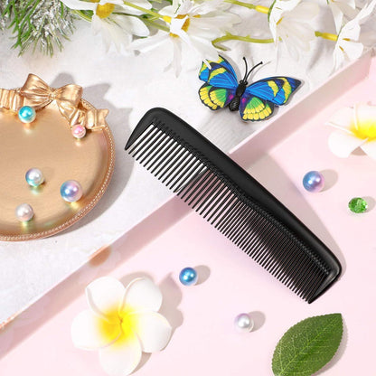 4 Stück Schwarz Kunststoff Haarkämme Friseur Schneidekämme zur