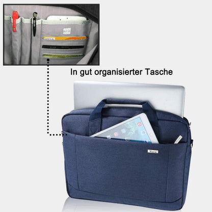 Laptoptasche 17,3 Zoll wasserdicht Notebook Tasche blau 30% mehr