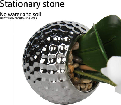 Kunstblumen Orchidee weiß künstlich Phalaenopsis Blumen Deko 49cm im