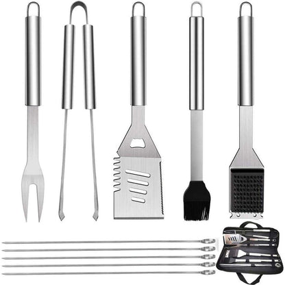 Grillbesteck Set 10 Stück Grillzubehör Männer Geschenk