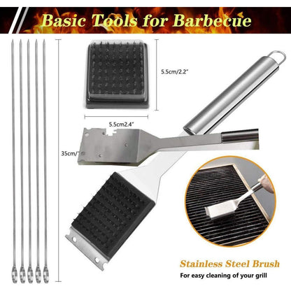 Grillbesteck Set 10 Stück Grillzubehör Männer Geschenk