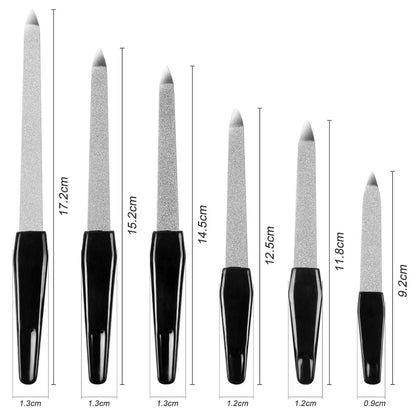 6er-Pack URAQT Saphir Nagelfeilen Set für Maniküre und
