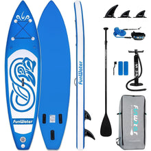 Aufblasbares Stand Up Paddle Board SUP 320x78x15cm Blau